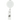 Front View of White Round Badge Holder plain