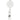 Front View of White Round Badge Holder plain