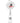 Front View of White Round Badge Holder