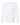 Front View of White Youth Cotton Long Sleeve T-Shirt - 3311
