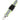 Front View of Yellow Recycled Polyester Reflective Lanyard