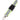 Front View of Yellow Recycled Polyester Reflective Lanyard