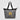 Gray - Black Metropolis™ 600D Recycled Polyester Zippered 44-can Cooler Tote Bag - 20L
