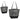 Gray/Black Carnival RPET Cooler Tote