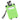 Green Travel Tote Luggage Tag plain