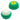 Green Well-Rounded Convex Lip Balm