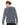 Grey Acid Wash Sponge Fleece Raglan Crewneck Sweatshirt - 3901