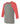 Grey/ Red Triblend Three-Quarter Sleeve Baseball Tee - 3200