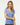 Heather Blue Women's Deluxe Blend V-Neck T-Shirt - 3542