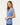 Heather Blue Women's Deluxe Blend V-Neck T-Shirt - 3542