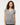 Heather Grey Women's Deluxe Blend V-Neck T-Shirt - 3542