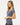 Heather Navy Women's Deluxe Blend V-Neck T-Shirt - 3542