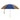 KHAKI WITH NAVY 60" Arc Golf Umbrella plain grouped