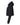 Left View of Black Women's Crop Fleece Hoodie - 7502