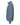 Left View of Blue Jean Garment-Dyed Quarter Zip Sweatshirt - 1580