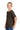 Left View of Chocolate Jerzees Classics Youth Cotton T-Shirt 363Y plain