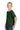 Left View of ForestGrn Jerzees Classics Youth Cotton T-Shirt 363Y plain
