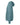 Left View of Heather Deep Teal Sponge Fleece Hoodie - 3719