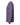 Left View of Heather Purple Poly-Blend Long Sleeve T-Shirt - 3520