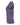 Left View of Heather Purple Women's Deluxe Blend V-Neck T-Shirt - 3542