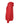 Left View of Heather Red Sponge Fleece Hoodie - 3719