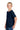 Left View of JNavy Jerzees Classics Youth Cotton T-Shirt 363Y plain