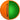 Left View of Orange Srixon Soft Feel BRITE Golf Balls - 3 Pack