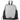 Light Gray - Black Jotun Recycled Polyester Pocketed Drawstring Bag - 2.6 gal plain