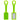 Lime Green Silicone Luggage Tag plain