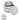 METALLIC SILVER Mini Glass Candle plain grouped