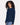Midnight Navy Women's Cotton Relaxed Long Sleeve T-Shirt - 3911