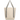 Natural - Black Niva 10 oz. Recycled Cotton Canvas Front Pocket Tote Bag – 12.25L plain