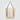 Natural - Navy Blue Niva 10 oz. Recycled Cotton Canvas Front Pocket Tote Bag – 12.25L