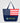 Navy Blue American Flag Non-Woven Tote Bag
