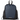 Navy Blue - Black Jotun Recycled Polyester Pocketed Drawstring Bag - 2.6 gal plain