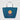 Navy Blue - Gray Julian RPET - Recycled Non-Woven Shopping Tote Bag