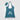 Navy Blue - Gray Santorini RPET - Recycled Foldaway Shopping Tote Bag