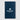 Navy Blue Rime FSC Paper Soft Cover Lined Notebook - A5
