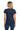 Navy Gildan Women's Heavy Cotton 100% Cotton T-Shirt. 5000L plain