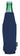 Navy Koozie® Neoprene Zip-Up Bottle Cooler plain
