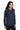 Navy Port Authority Women's Silk Touch Long Sleeve Polo. L500LS plain