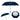 NAVY WITH GRAY 60" Cutter & Buck® Arc rPET Golf Umbrella  grouped