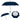 NAVY WITH GRAY 60" Cutter & Buck® Arc rPET Golf Umbrella plain grouped