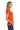 Orange Gildan Women's Heavy Cotton 100% Cotton T-Shirt. 5000L plain