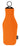 Orange Koozie® Neoprene Zip-Up Bottle Cooler plain