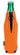 Orange Koozie® Neoprene Zip-Up Bottle Cooler plain