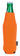 Orange Koozie® Neoprene Zip-Up Bottle Cooler plain
