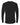 Rear View of Black Cotton Long Sleeve T-Shirt - 3601