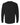 Rear View of Black Garment-Dyed Heavyweight Long Sleeve T-Shirt - 6014