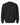 Rear View of Black Garment-Dyed Lightweight Fleece Crewneck Sweatshirt - 1466